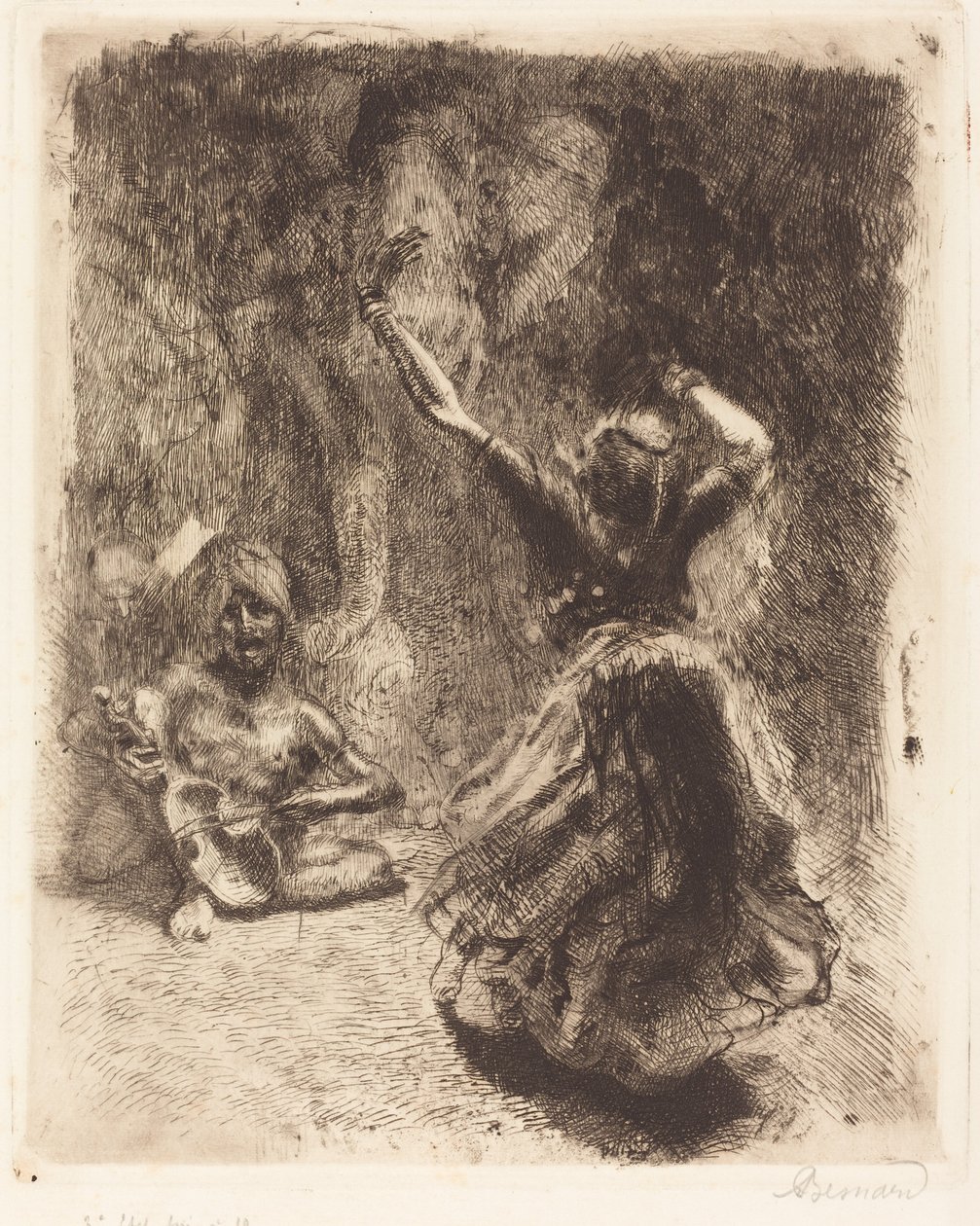 Dansaren av Tanjore (La bayadère de Tanjore) av Albert Besnard