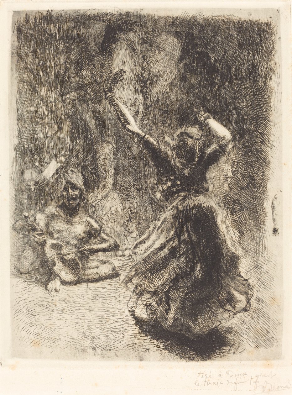 Dansaren av Tanjore (La bayadère de Tanjore) av Albert Besnard