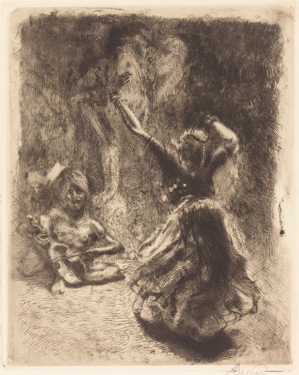 Dansaren av Tanjore (La bayadère of Tanjore) av Albert Besnard