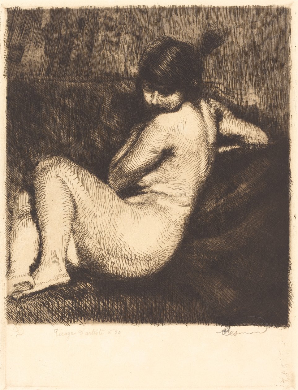 Den befjädrade turbanen av Albert Besnard