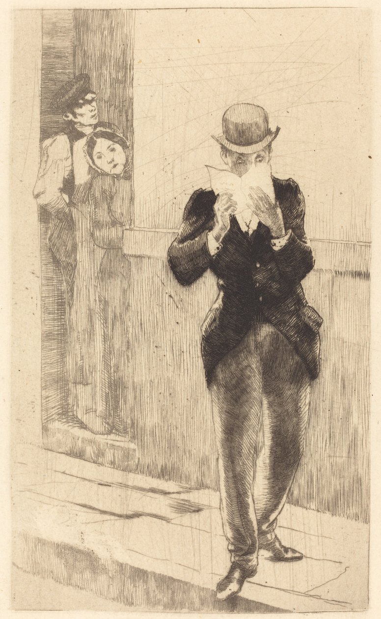 Brevet till Madame Henry av Albert Besnard
