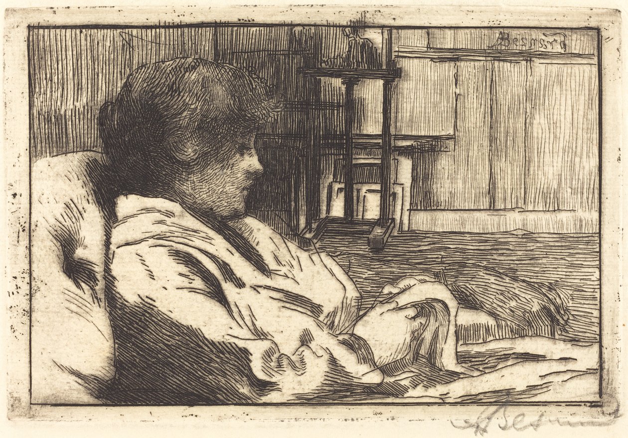 Kvinna som läser i Atelier (La lecture dans l