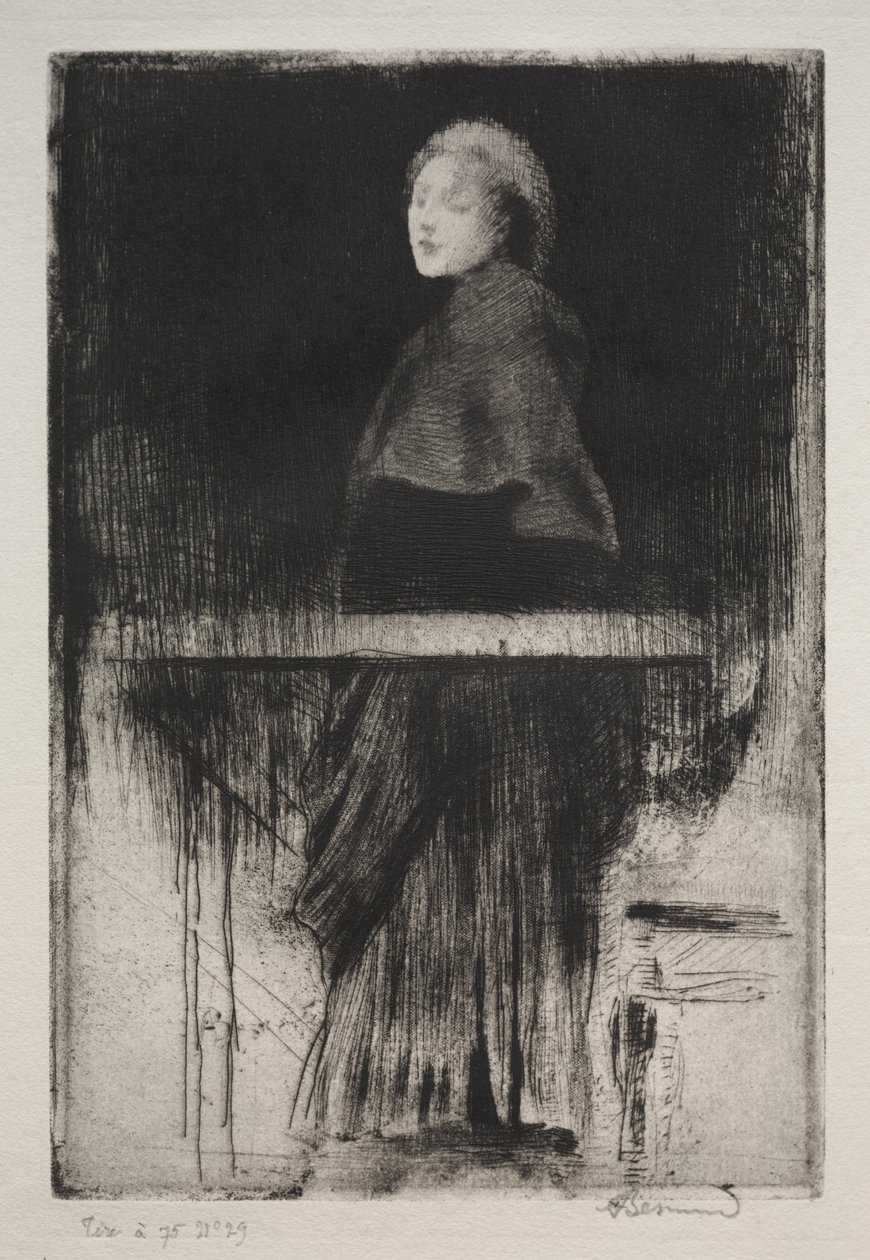 Kvinna med en udde av Albert Besnard