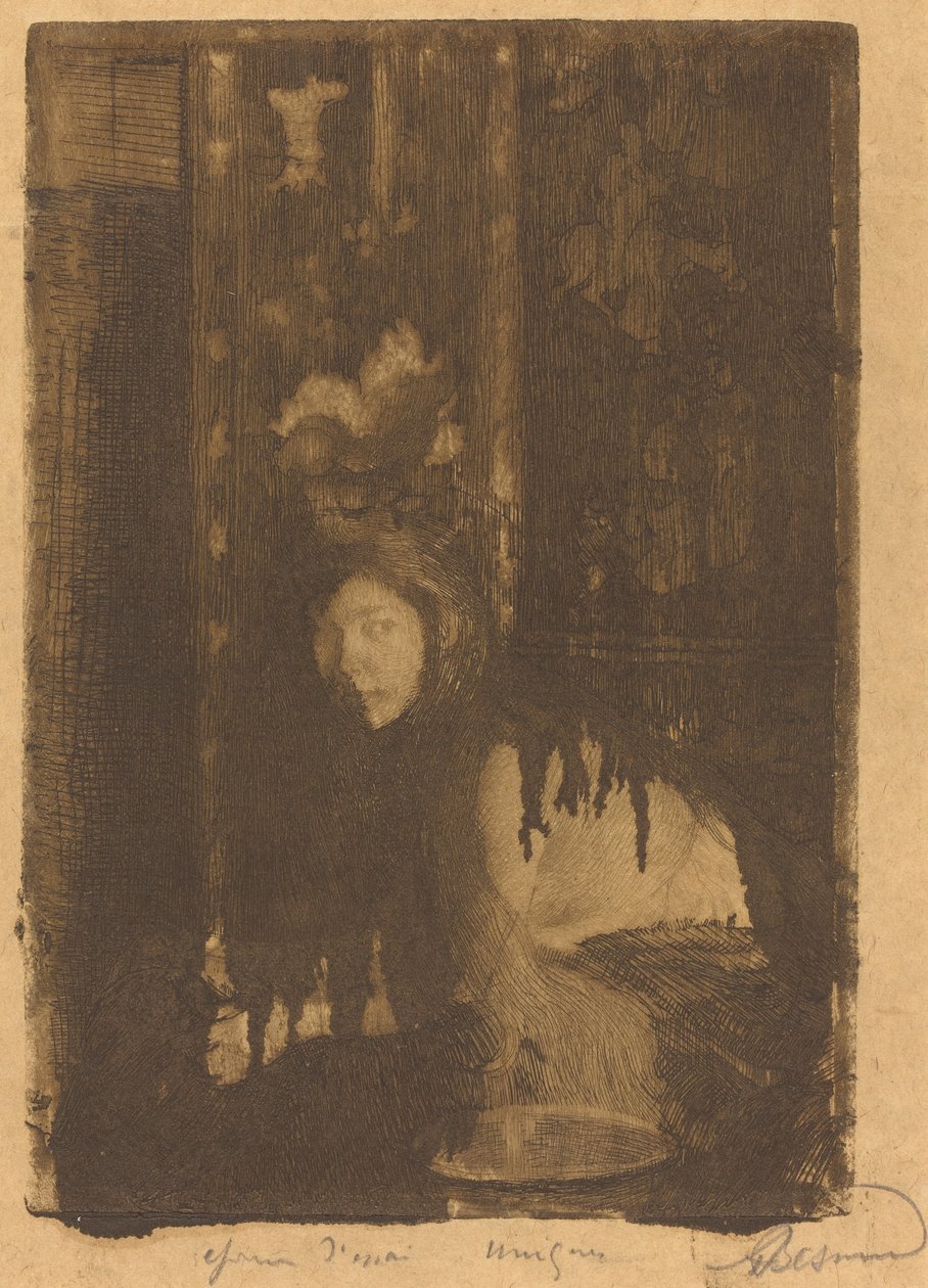Kvinna med en vas (La femme au vase) av Albert Besnard