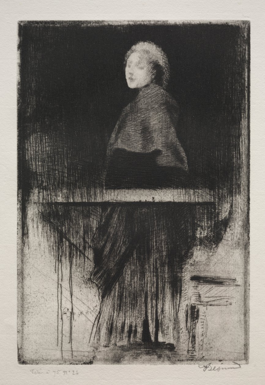 Kvinna med en cape av Albert Besnard