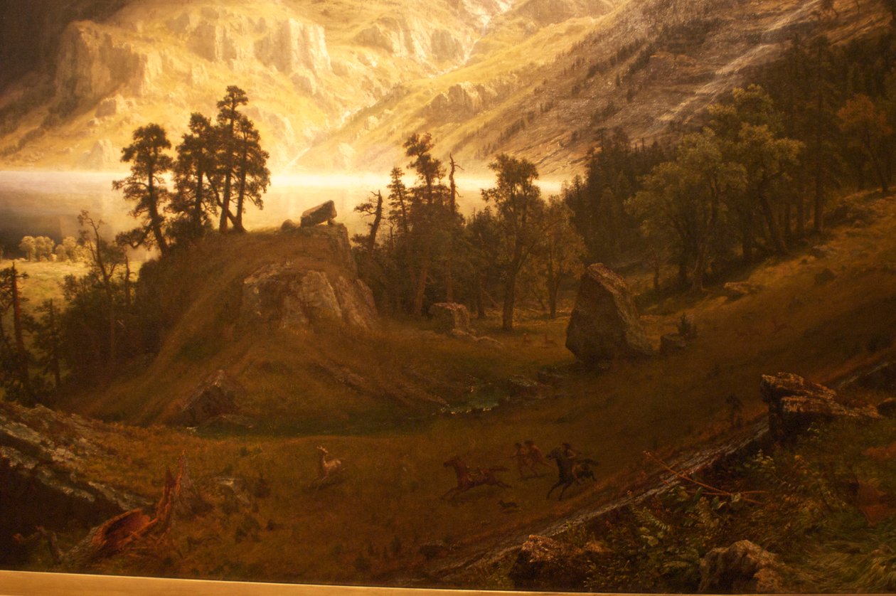 En storm i Klippiga bergen, Mt. Rosalie av Albert Bierstadt