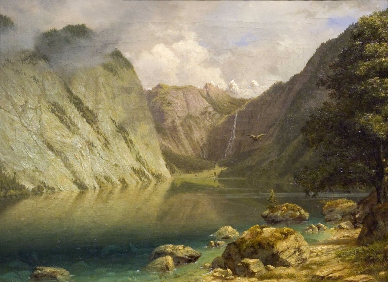 Ett västerländskt landskap av Albert Bierstadt