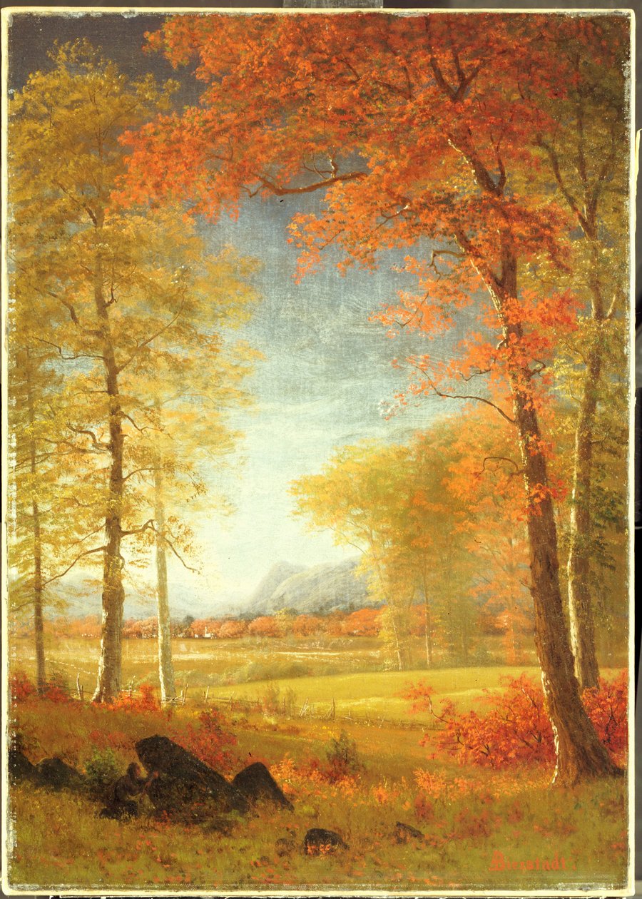 Höst i Amerika, Oneida County, New York av Albert Bierstadt