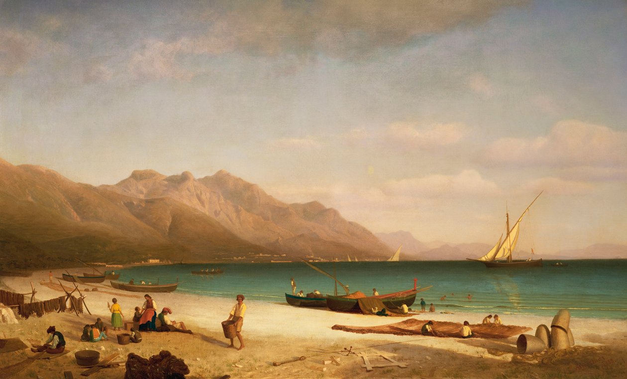 Salernobukten, 1858 av Albert Bierstadt