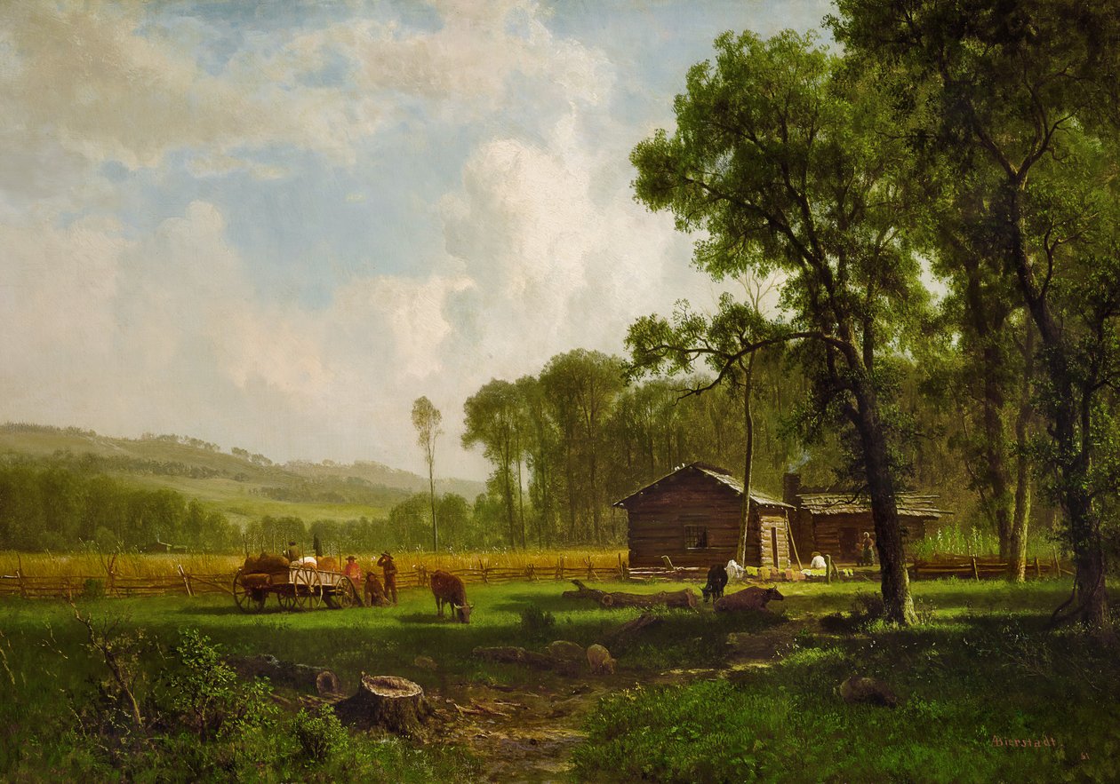Tidiga bosättare av Albert Bierstadt