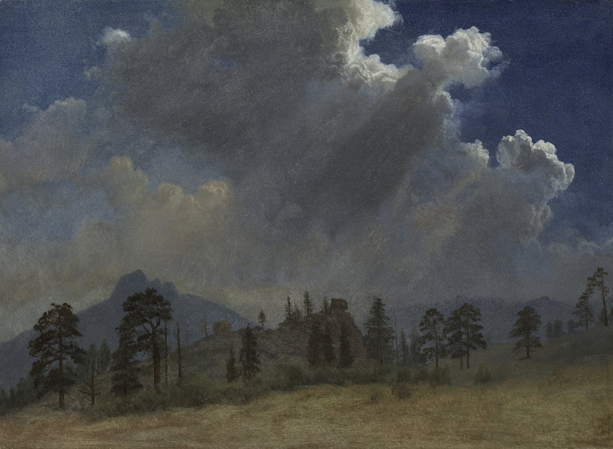 Granar och stormmoln av Albert Bierstadt