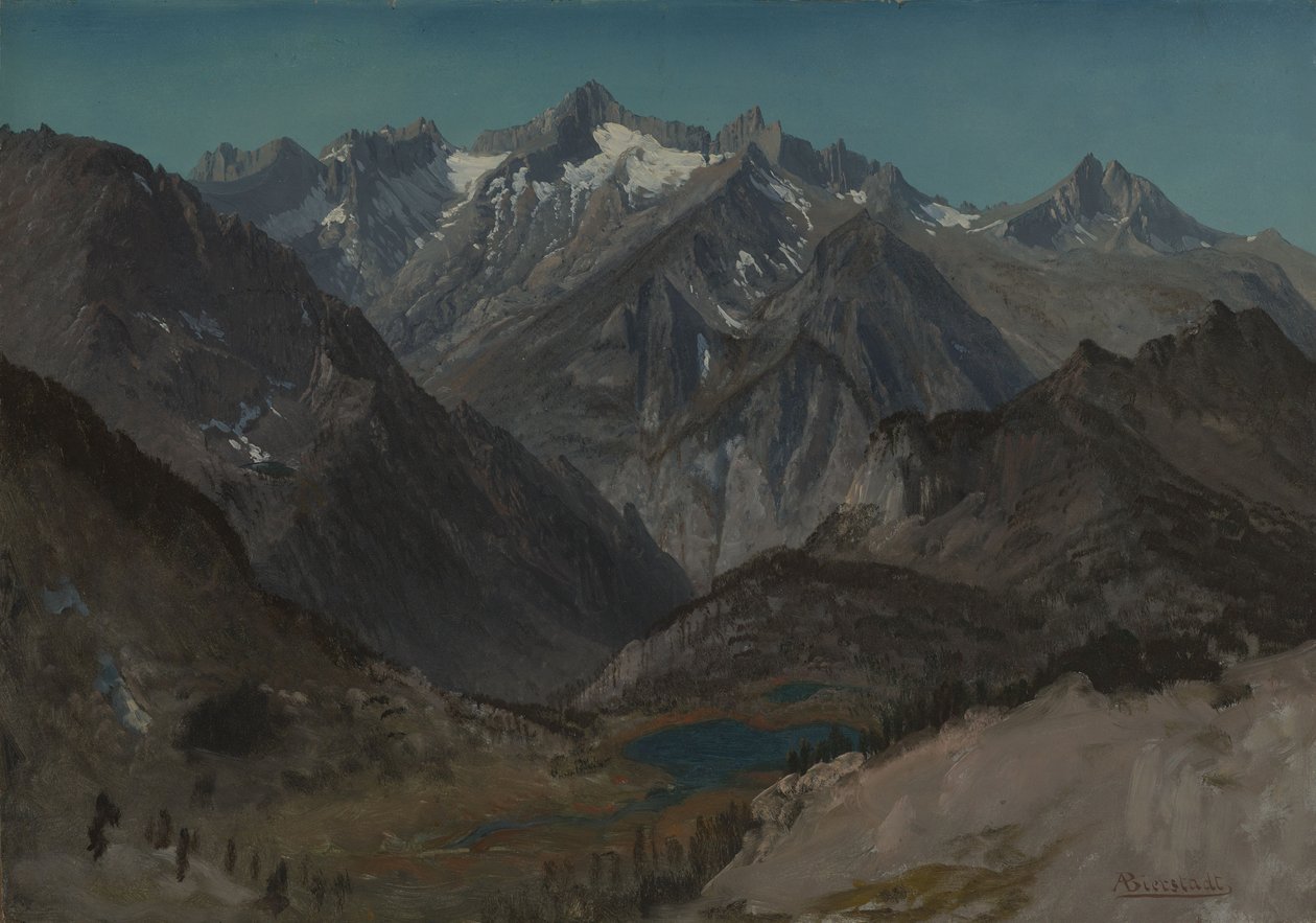 Great Western Divide, Sierra Nevada av Albert Bierstadt