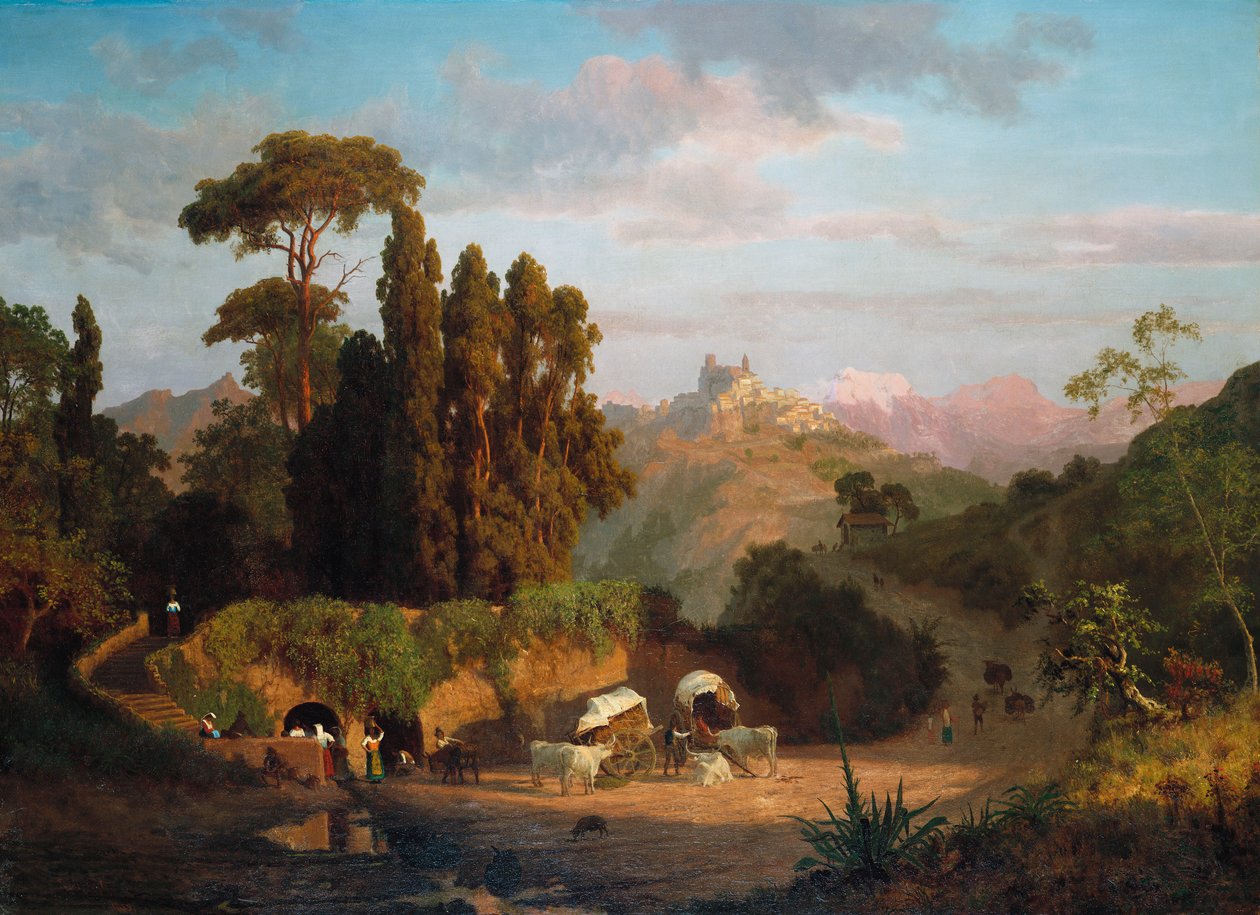Italienska bergen, 1859 av Albert Bierstadt