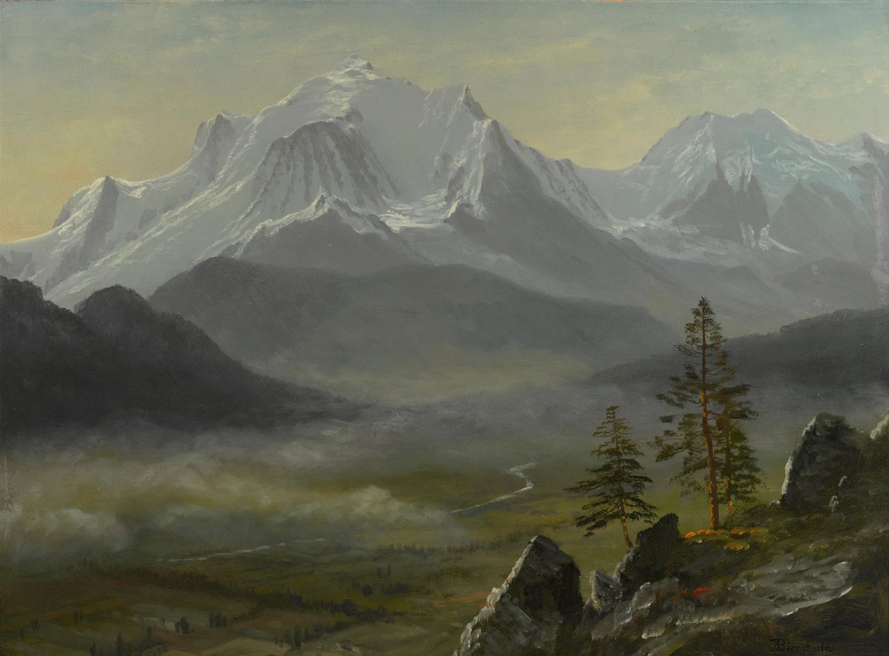 Mont Blanc av Albert Bierstadt