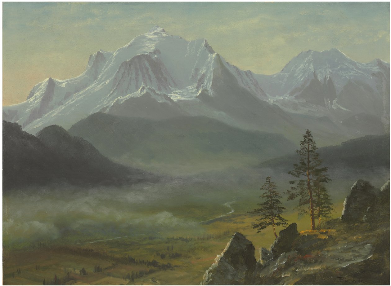 Mont Blanc av Albert Bierstadt