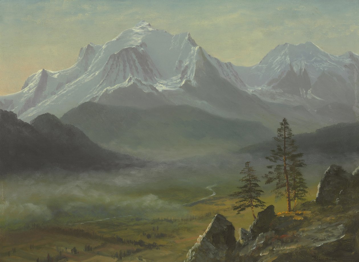 Mont Blanc av Albert Bierstadt
