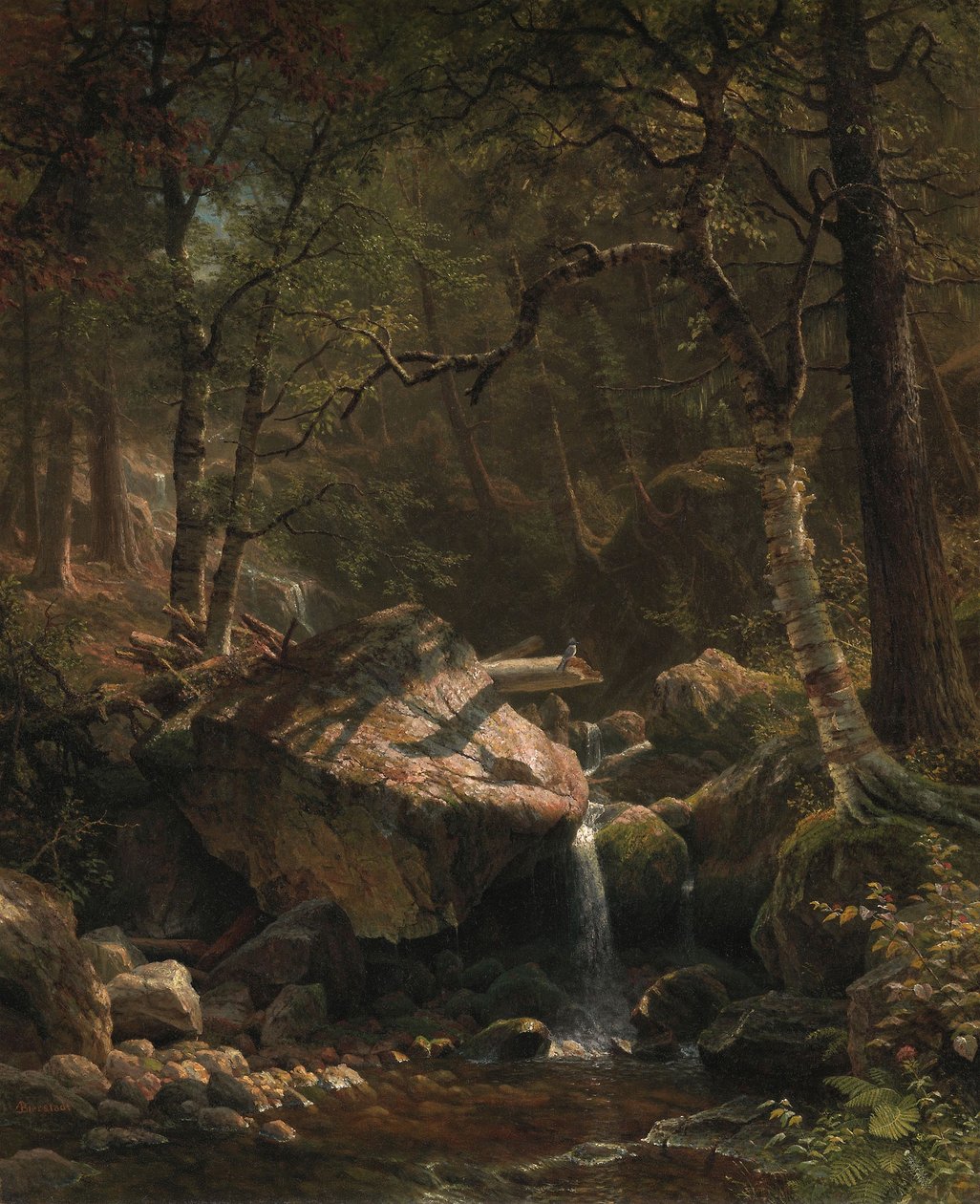 Mountain Brook av Albert Bierstadt