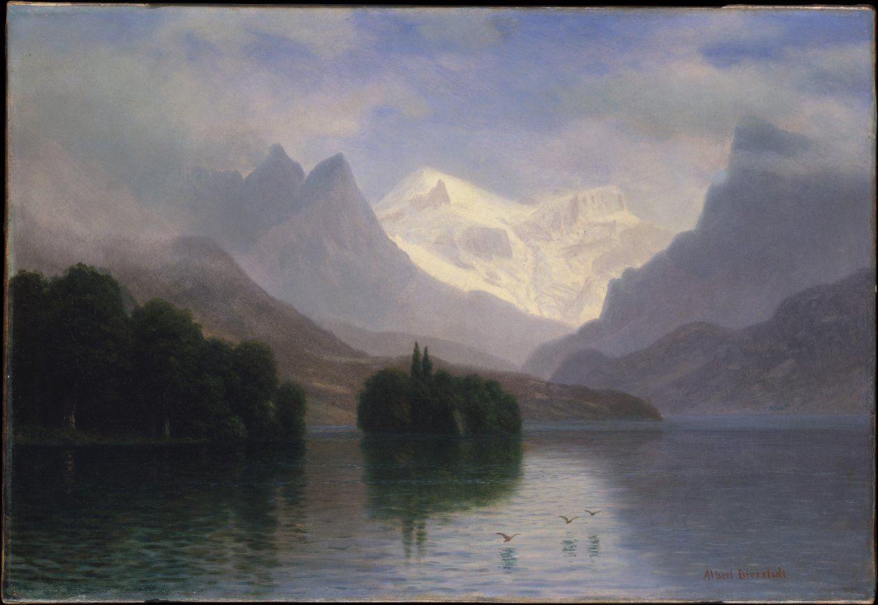Bergslandskap av Albert Bierstadt