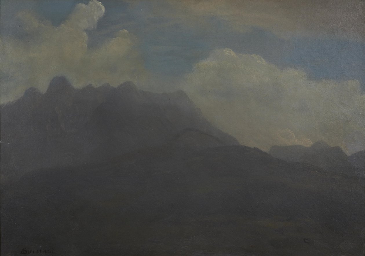 Berg och foten av bergskedjan av Albert Bierstadt