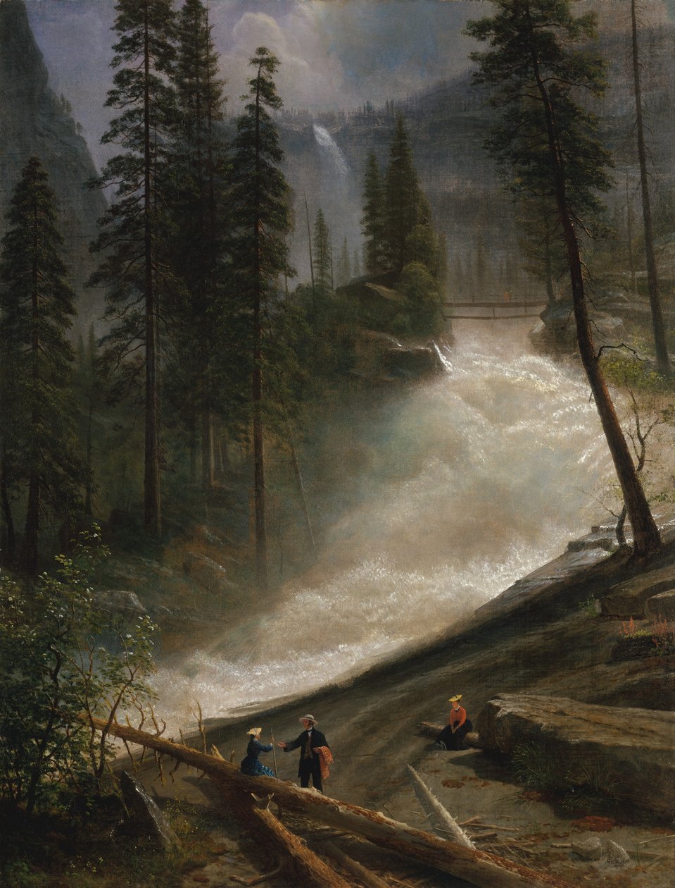 Nevada Falls, Yosemite av Albert Bierstadt