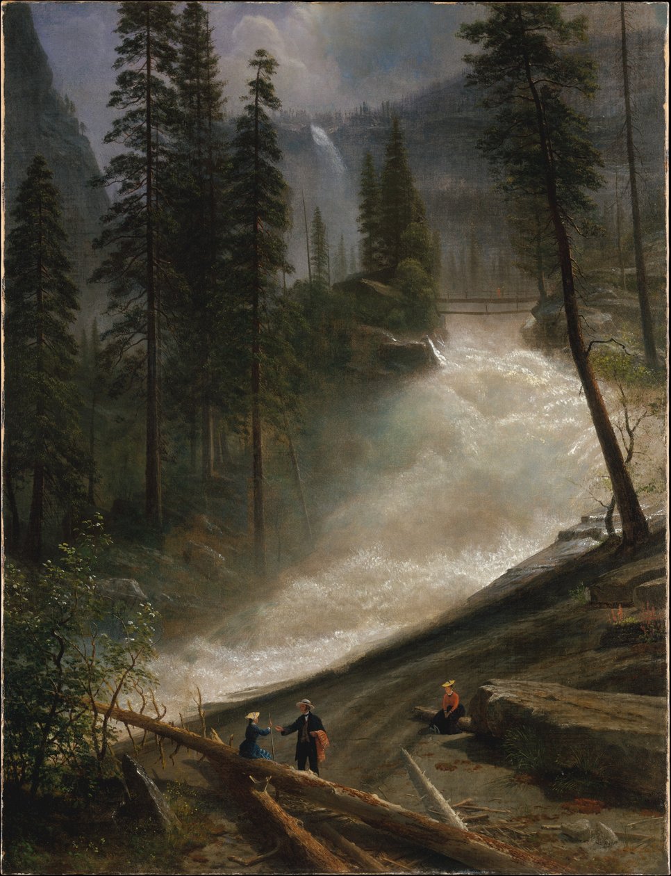 Nevadafallen, Yosemite av Albert Bierstadt