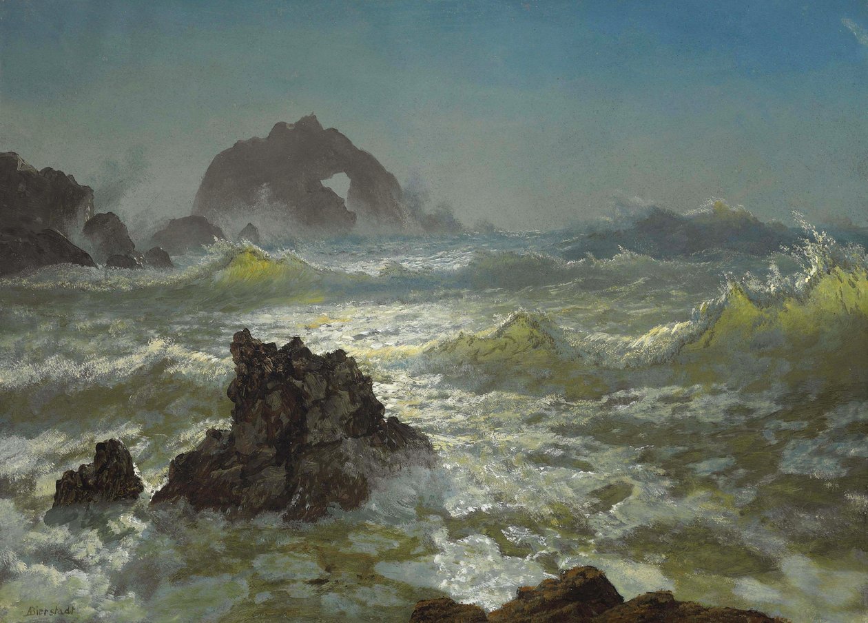 Seal Rock, Kalifornien av Albert Bierstadt