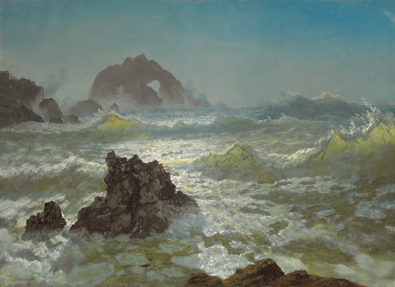 Seal Rock, Kalifornien, ca 1872 av Albert Bierstadt