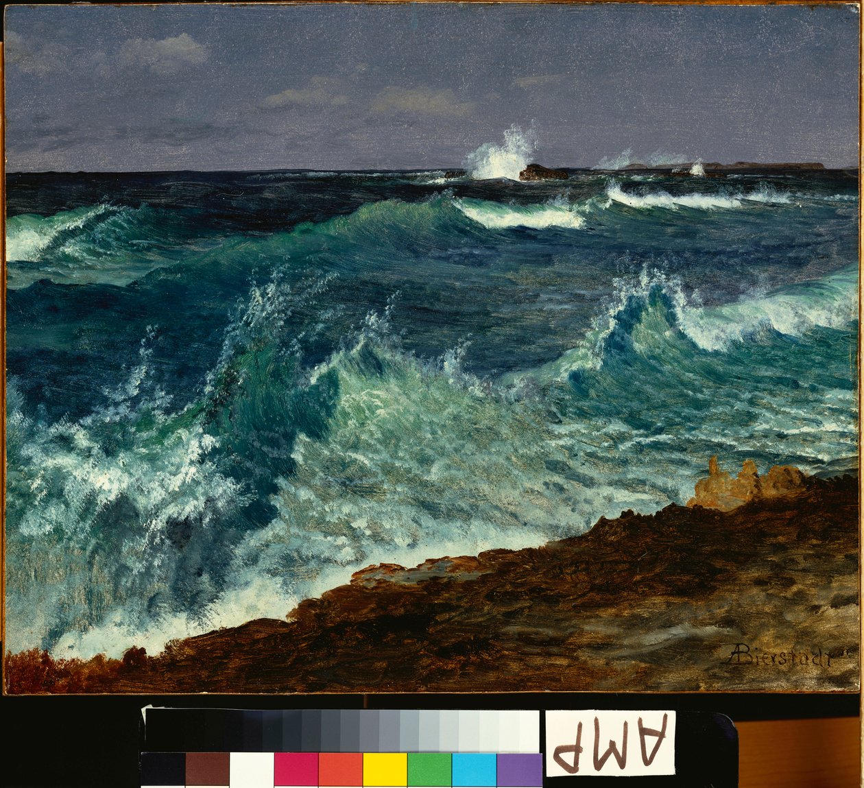 Havslandskap av Albert Bierstadt
