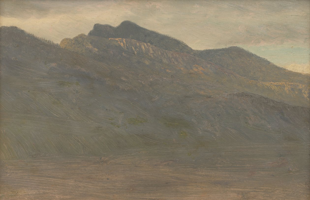 Fridfull utsikt över bergen (White Mountains, New Hampshire) av Albert Bierstadt