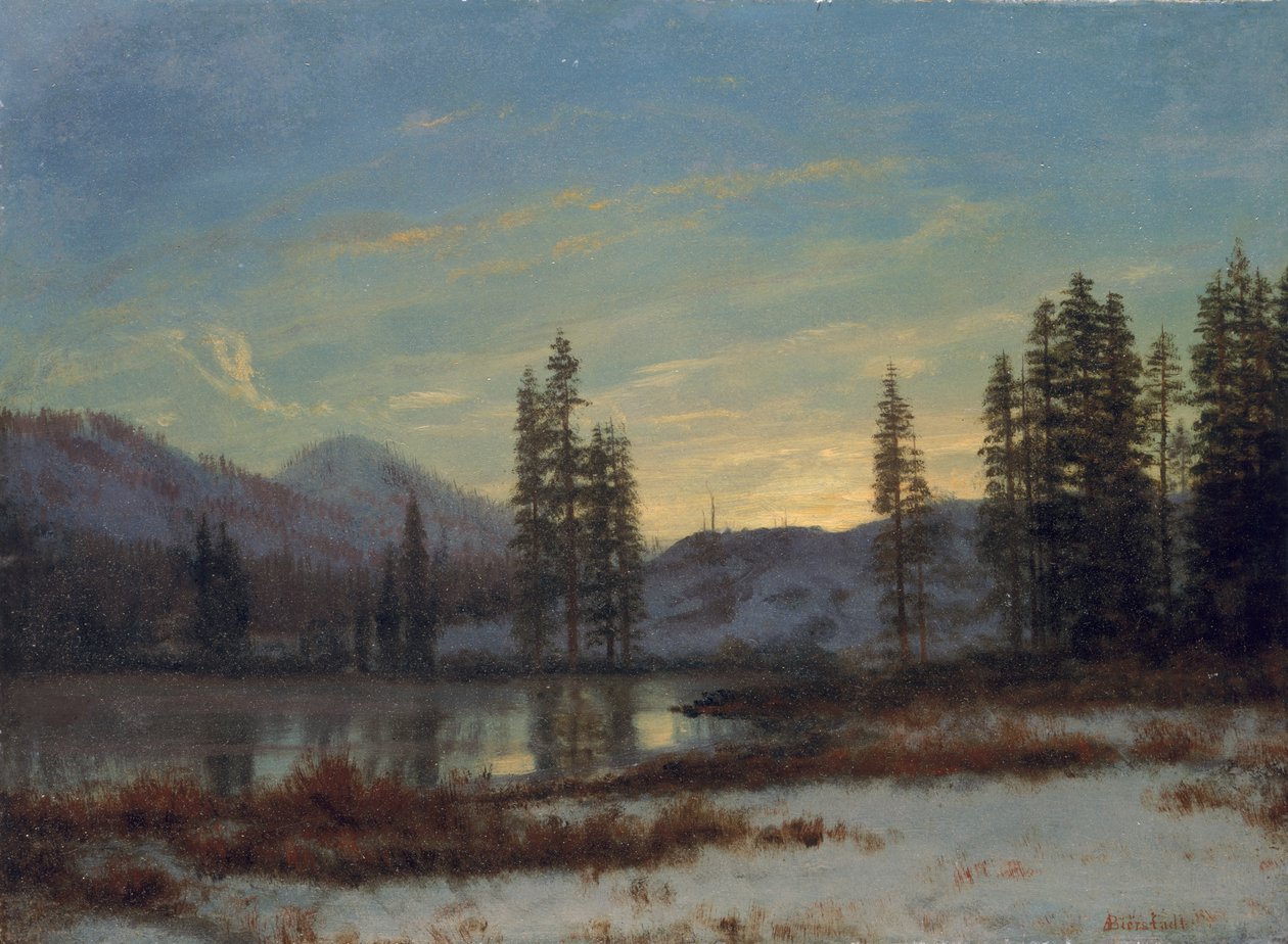 Snö i Klippiga bergen av Albert Bierstadt