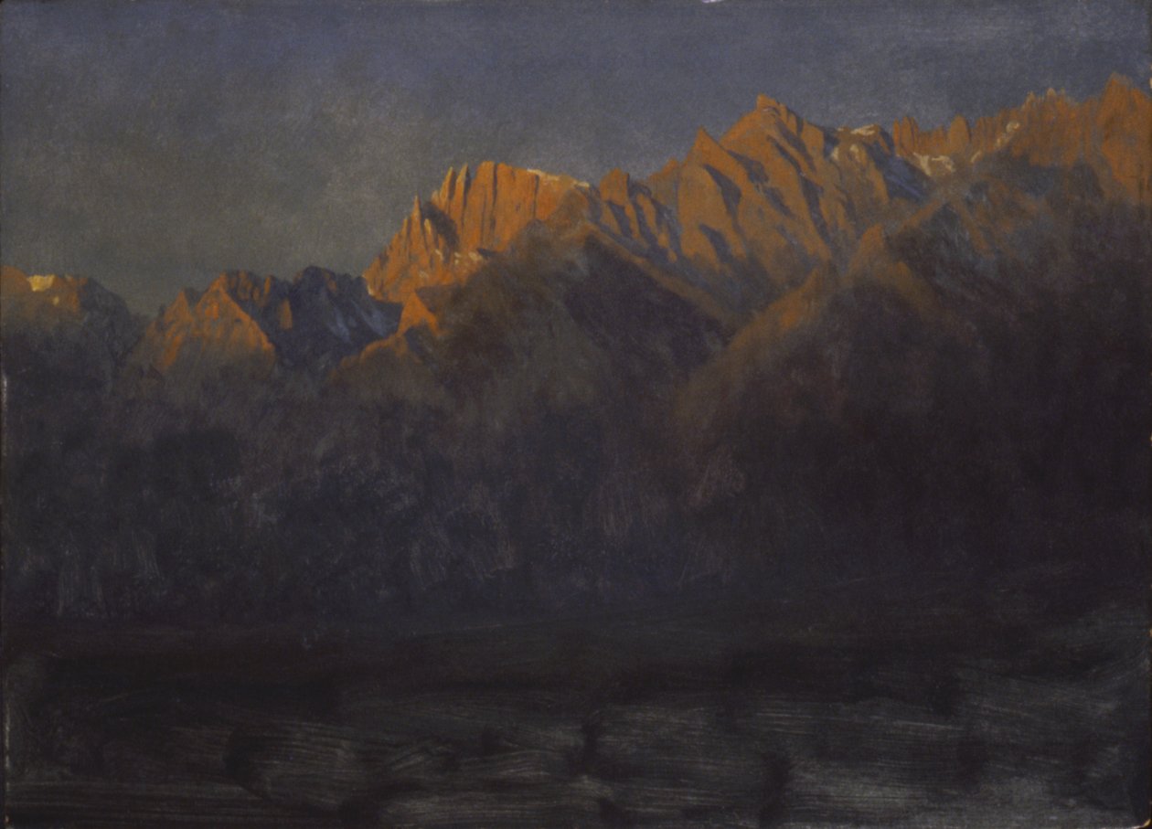 Soluppgång i Sierras av Albert Bierstadt