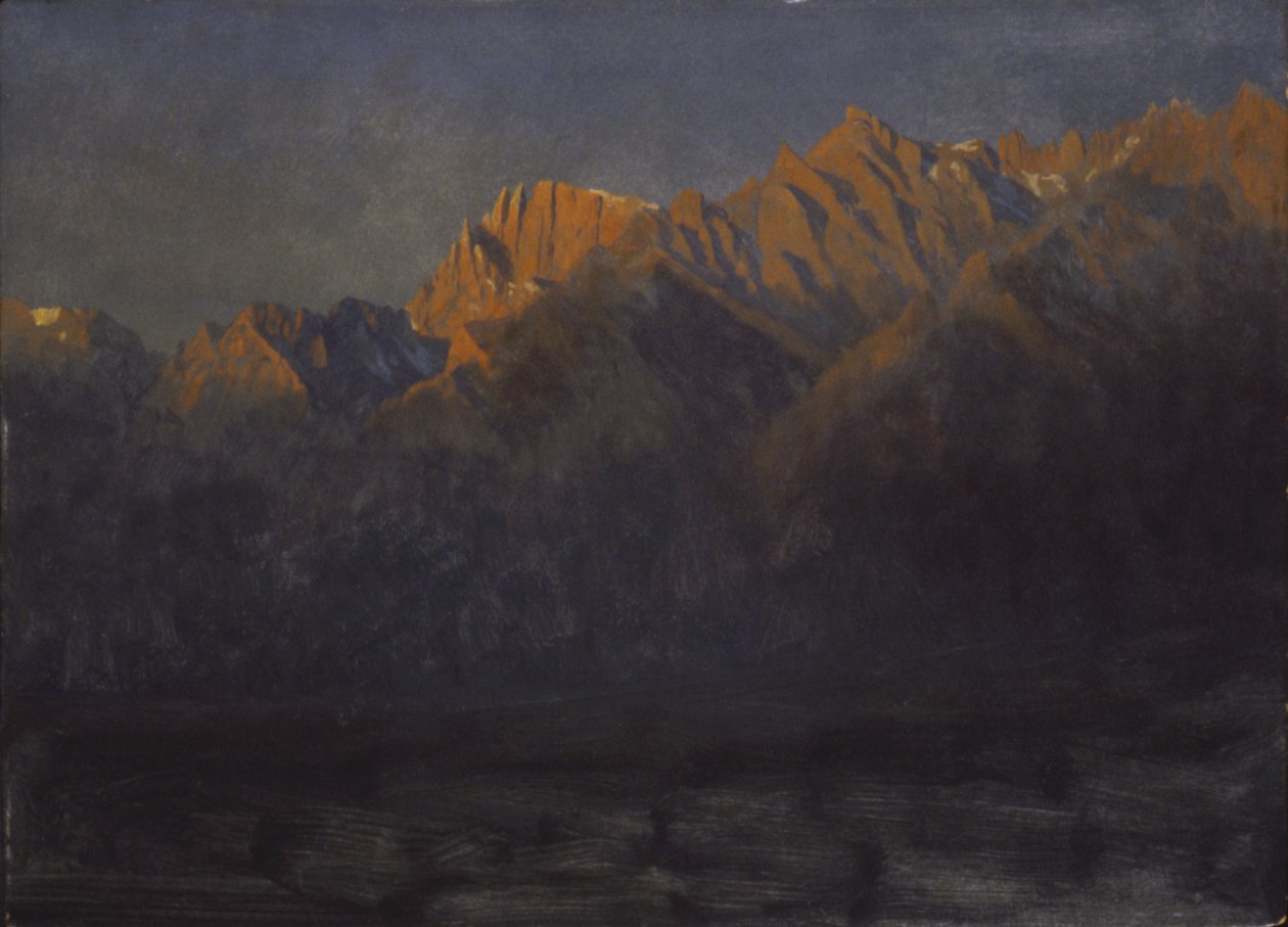 Soluppgång i Sierras, ca. 1872. av Albert Bierstadt