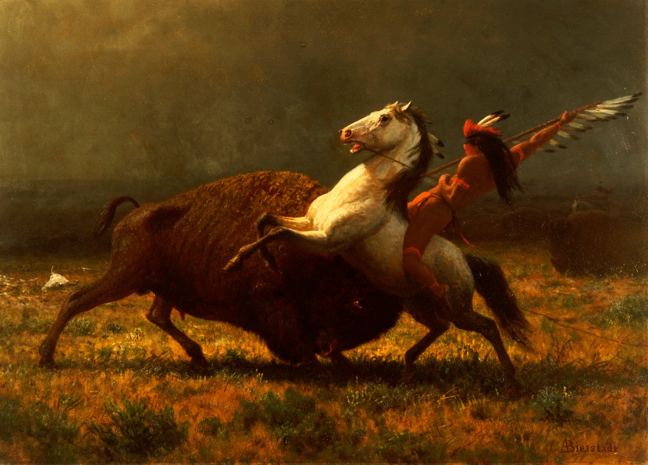 The Last of the Buffalo, ca 1888 av Albert Bierstadt