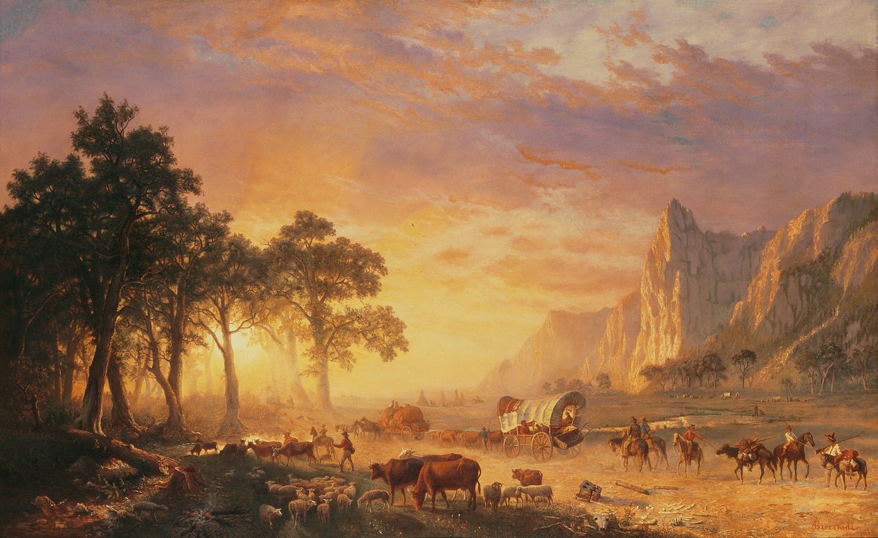 Oregon Trail av Albert Bierstadt