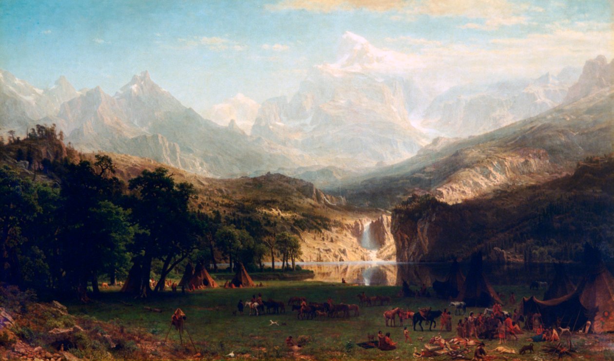 Klippiga bergen, Landers Peak, 1863 av Albert Bierstadt