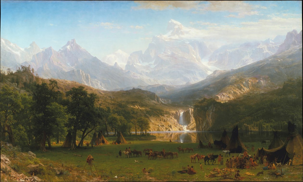 Klippiga bergen, Landers Peak, 1863. av Albert Bierstadt