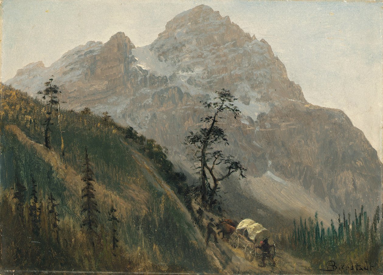 Western Trail, Klippiga bergen av Albert Bierstadt
