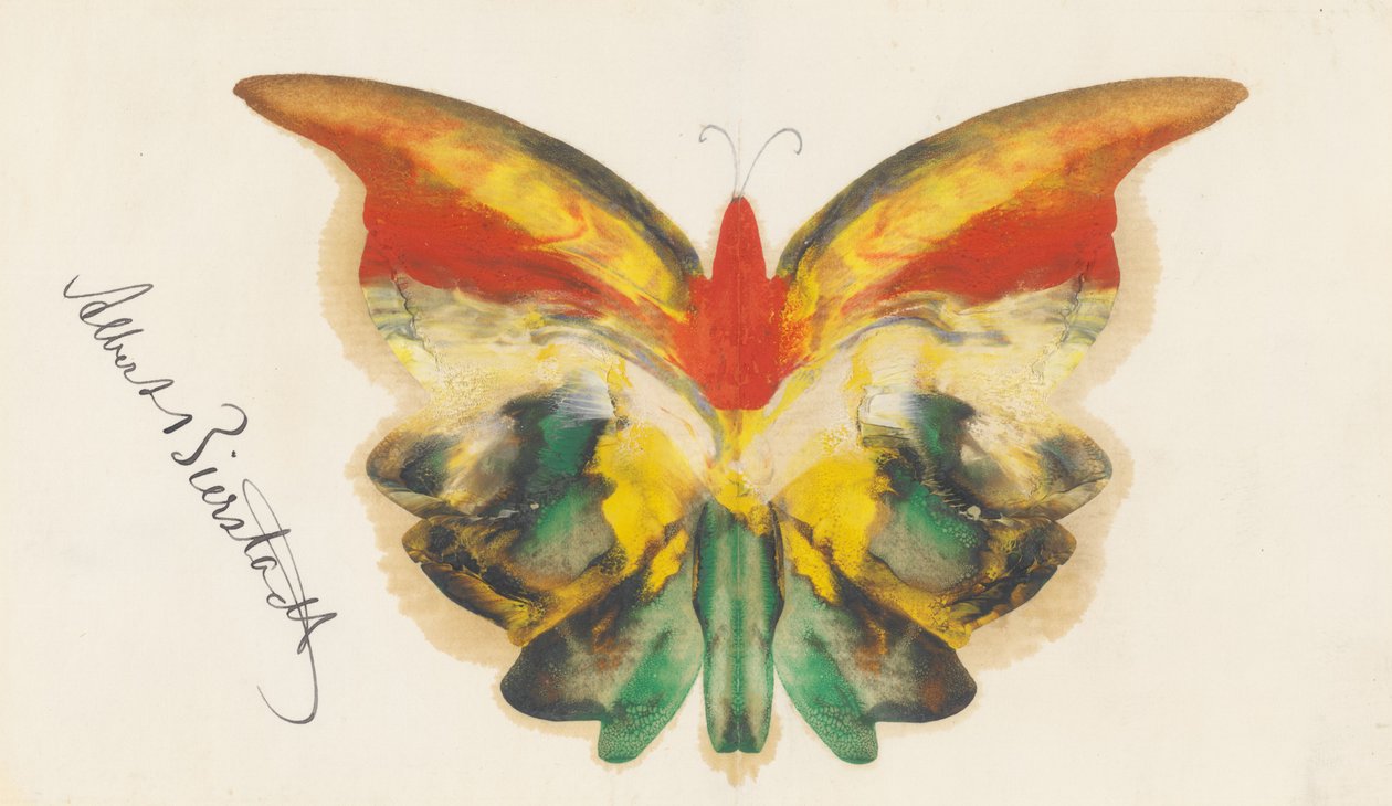 Gelber Schmetterling av Albert Bierstadt