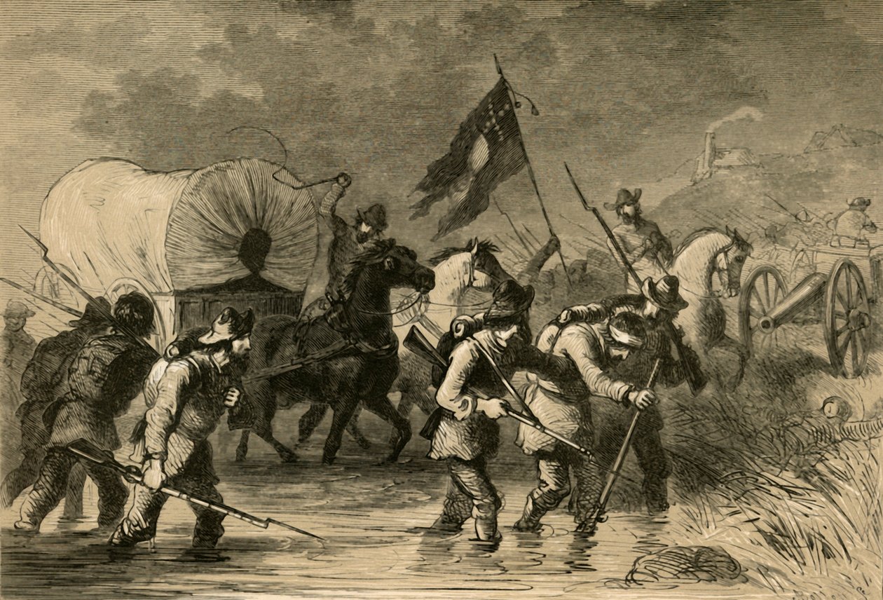 Lees reträtt efter slaget vid Gettysburg, 1878. av Albert Bobbett