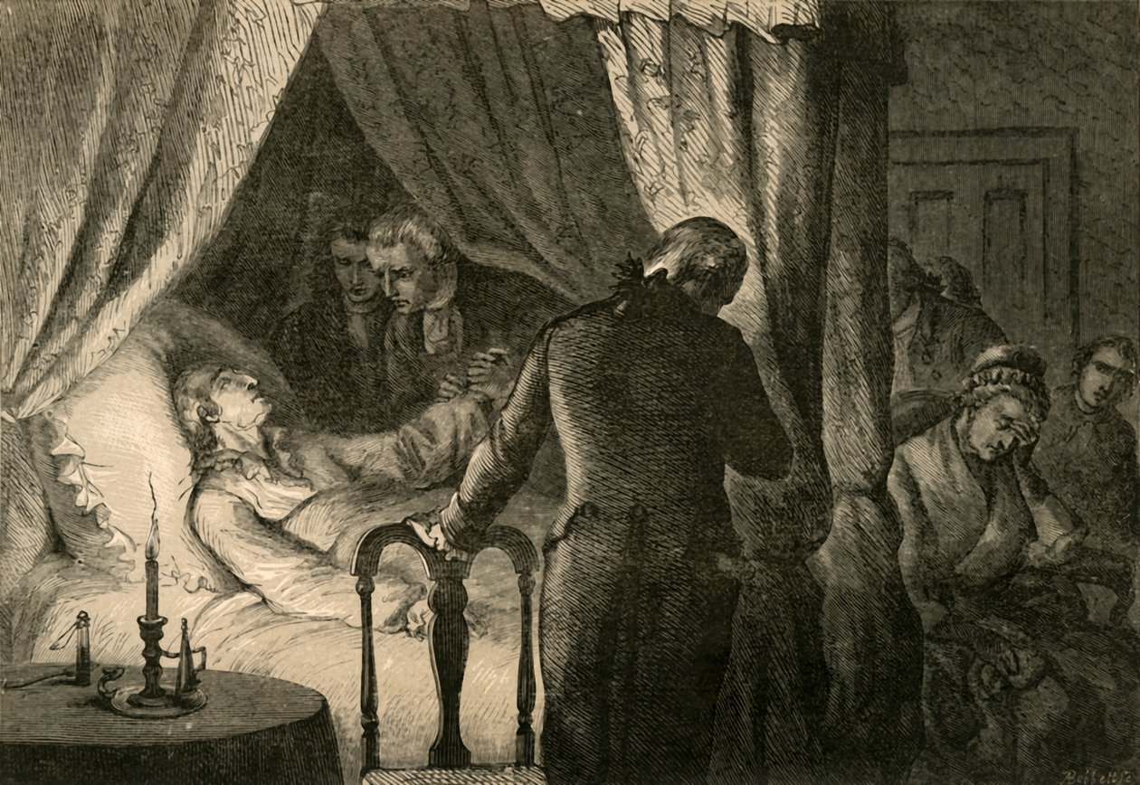 Washingtons död, 1877. av Albert Bobbett