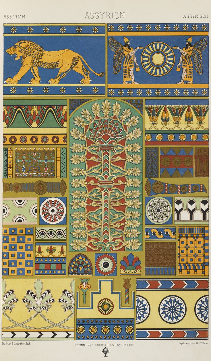 Assyrian, tallrik 3 från 