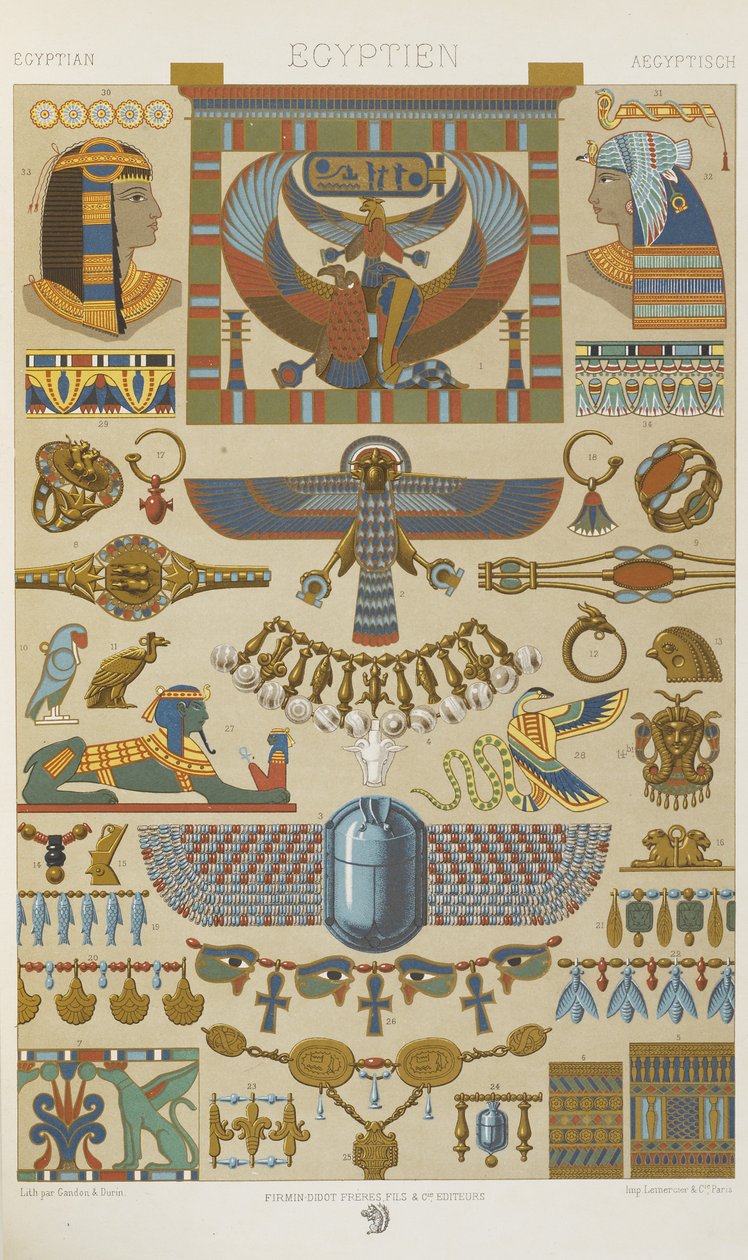 Egyptisk, tallrik 4 från 