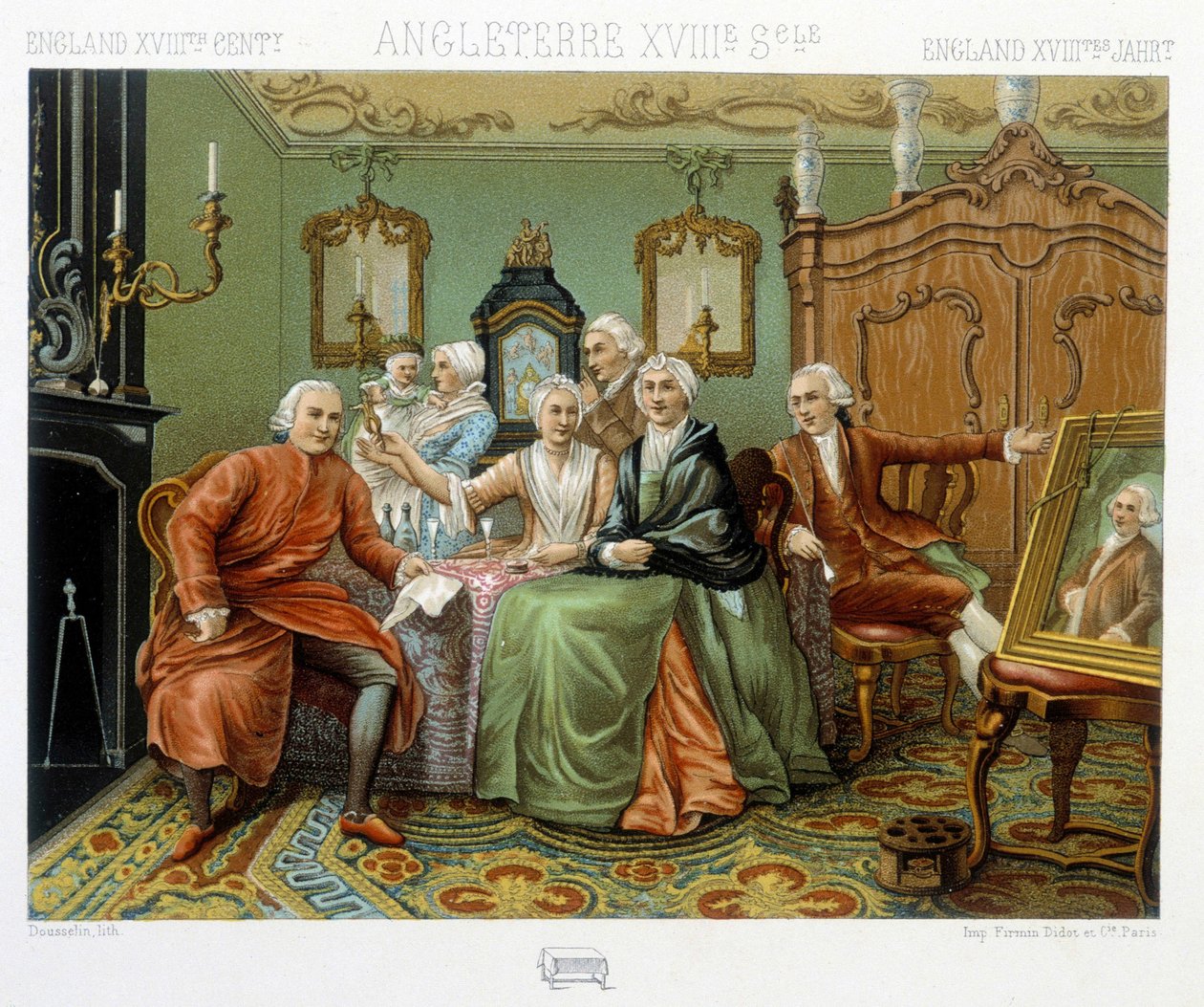 Engelska borgare i deras inre av Albert Charles August Racinet