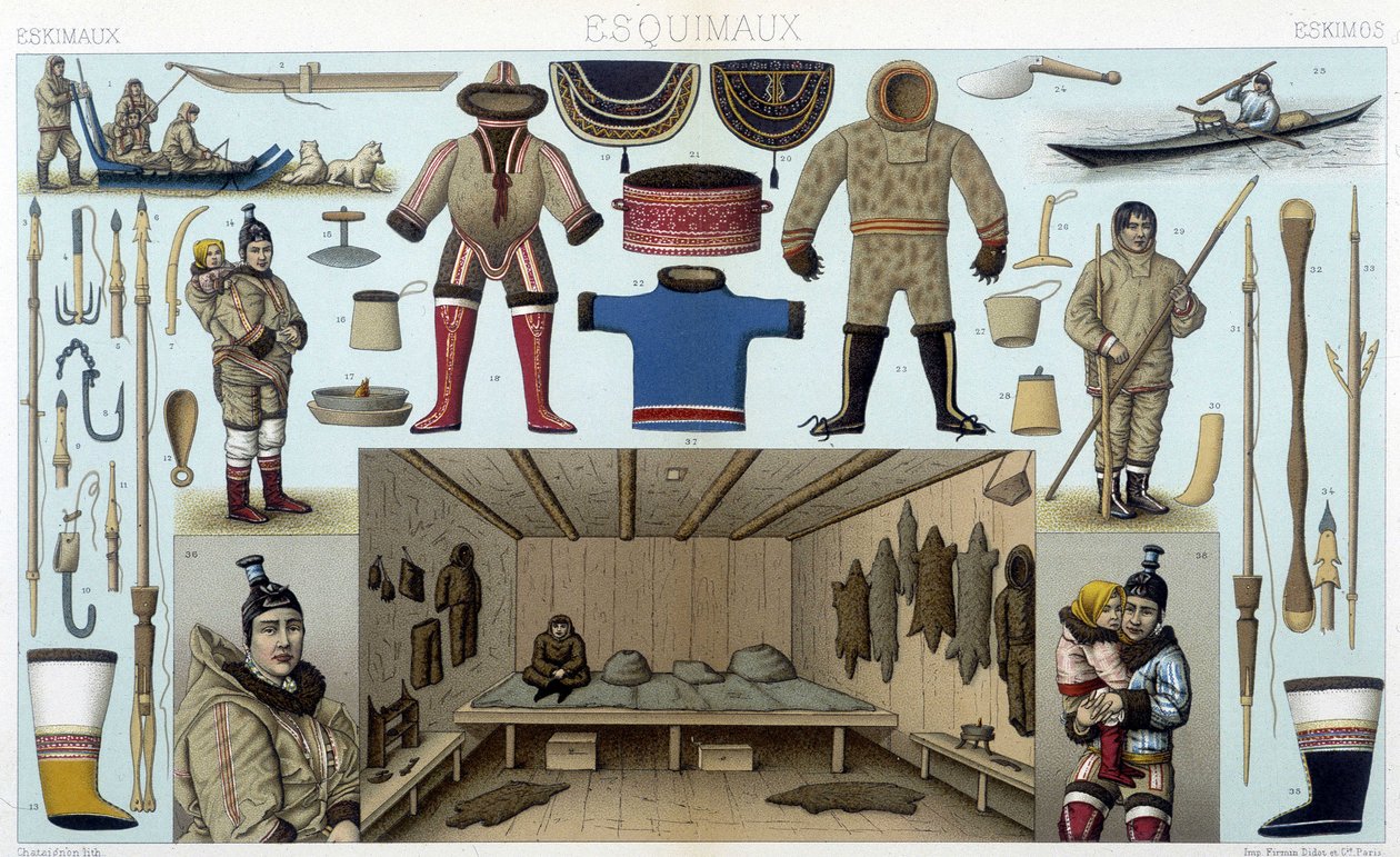 Illustration av A. Racinet (1872). av Albert Charles August Racinet