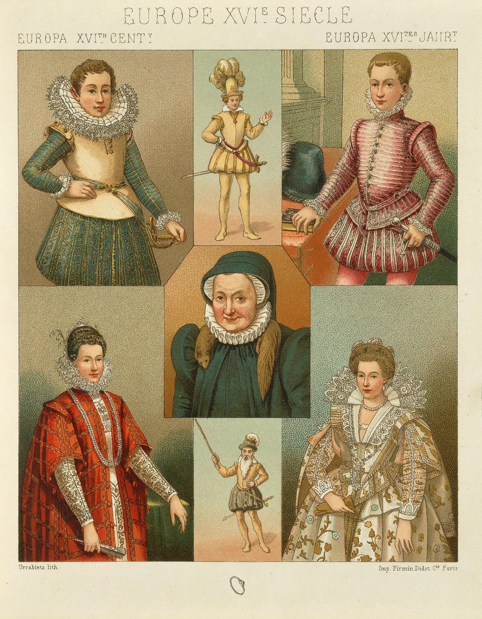 "Le Costume Historique" (The Complete Costume History) av Auguste Racinet, volym IV av Albert Charles August Racinet