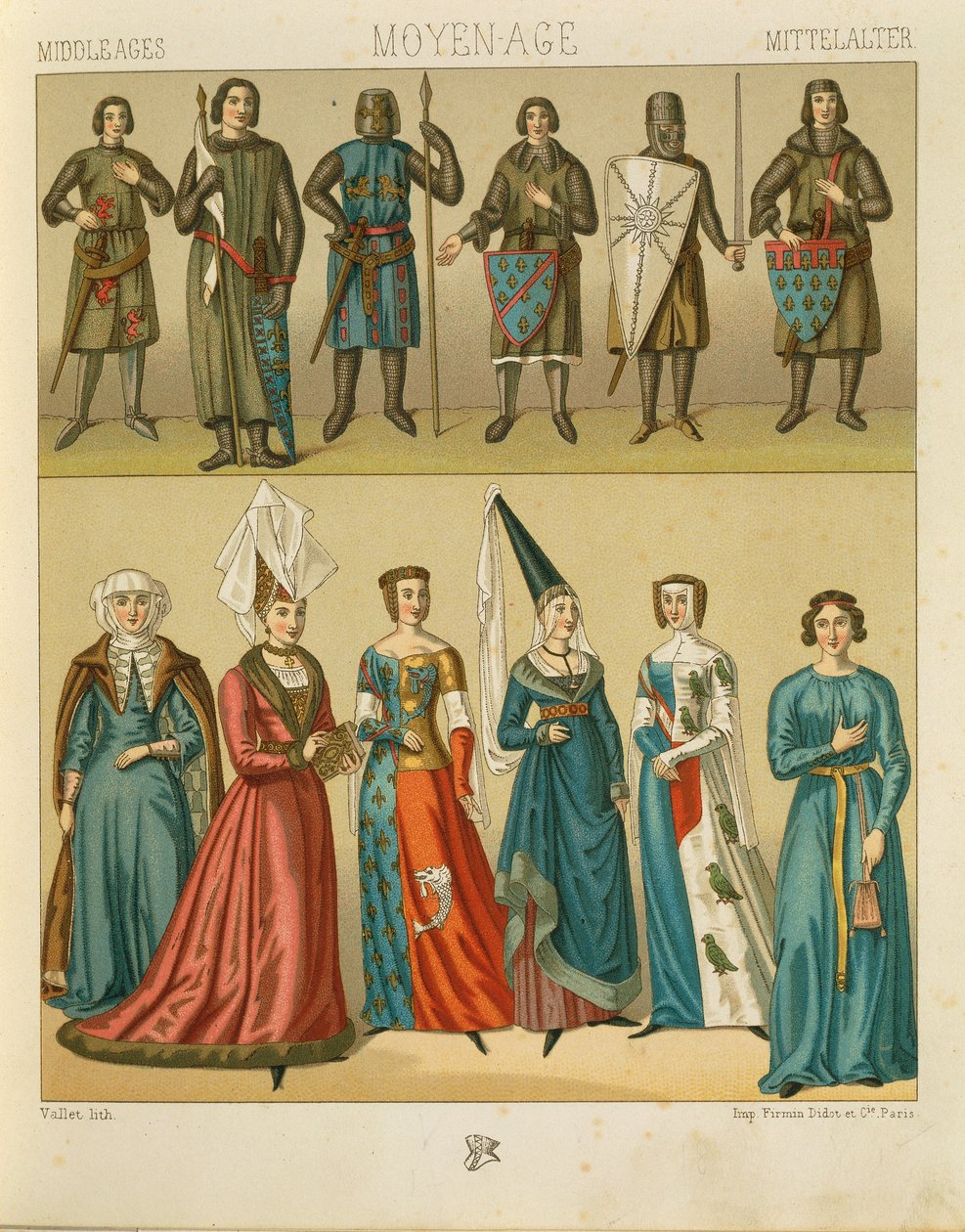 "Le Costume Historique" (The Complete Costume History) av Auguste Racinet, volym IV av Albert Charles August Racinet