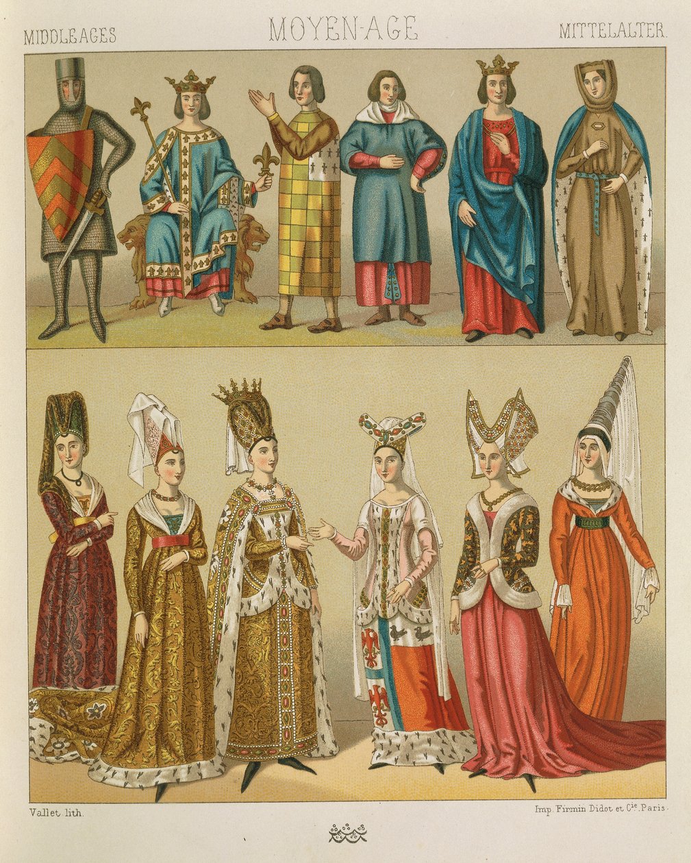 "Le Costume Historique" (The Complete Costume History) av Auguste Racinet, volym IV av Albert Charles August Racinet
