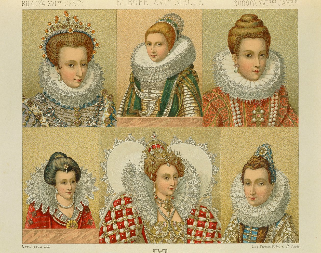 "Le Costume Historique" (The Complete Costume History) av Auguste Racinet, volym IV av Albert Charles August Racinet