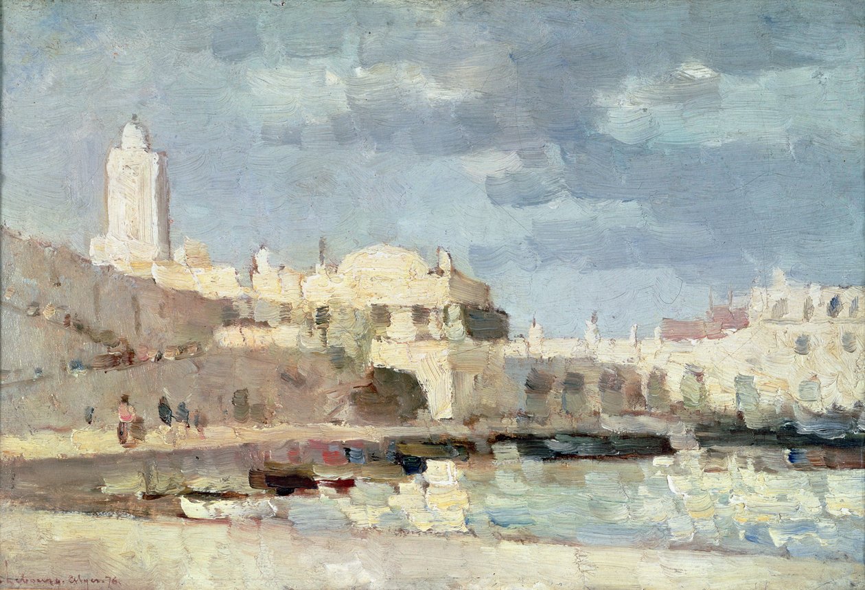 Hamnen i Alger, 1876 av Albert Charles Lebourg
