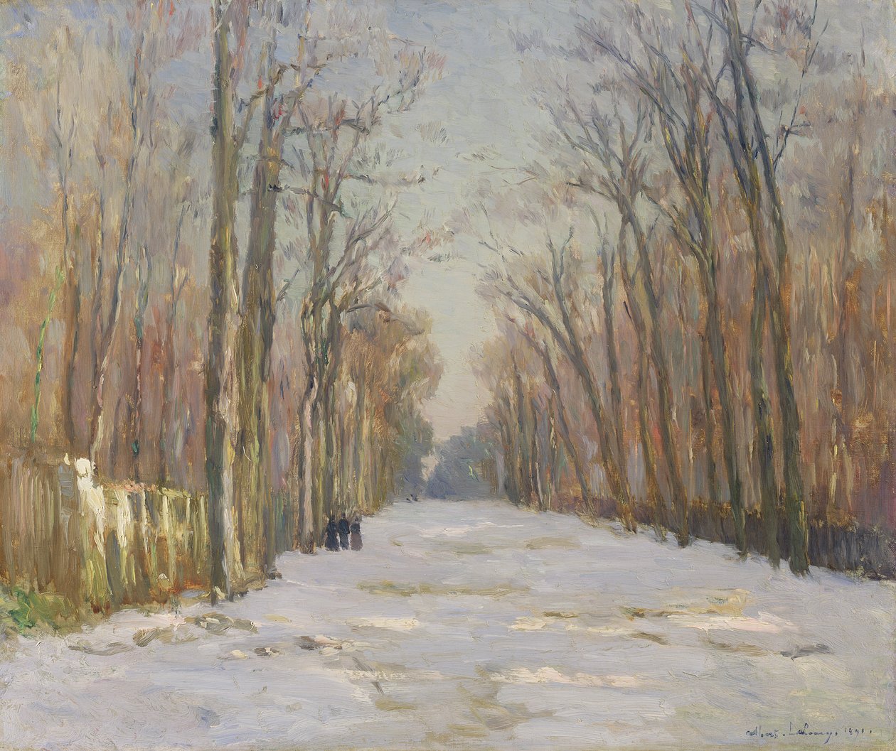 Vinterscen, 1891 av Albert Charles Lebourg